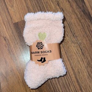 Pink Fuzzy Socks